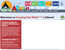 Tablet Screenshot of camping-clair-matin.com